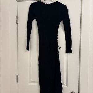 Zara Black Long Sleeve Dress